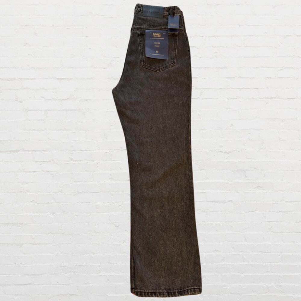 Cavalli Class High Rise Cropped Jeans